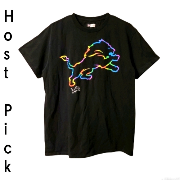 NFL Other - NFL Lions Neon Logo Graphic Tee